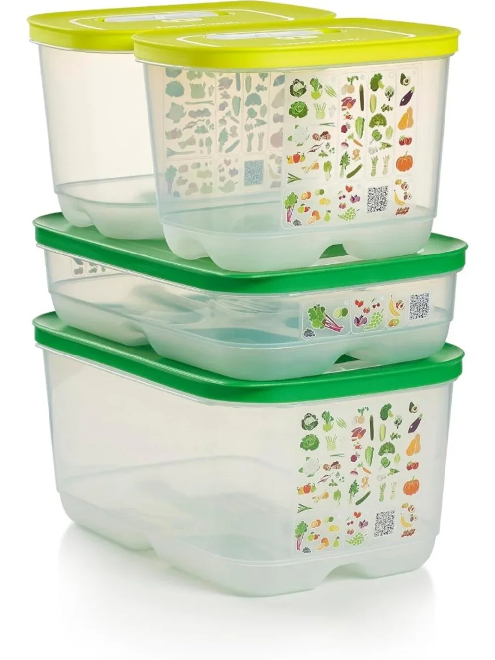 4-Piece BPA-Free Food Storage Container Set, Dishwasher Safe, Fridge